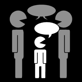 not be silent when adults talk